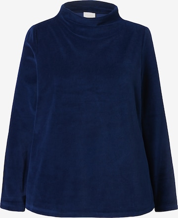Ulla Popken Sweatshirt in Blau: Vorderseite