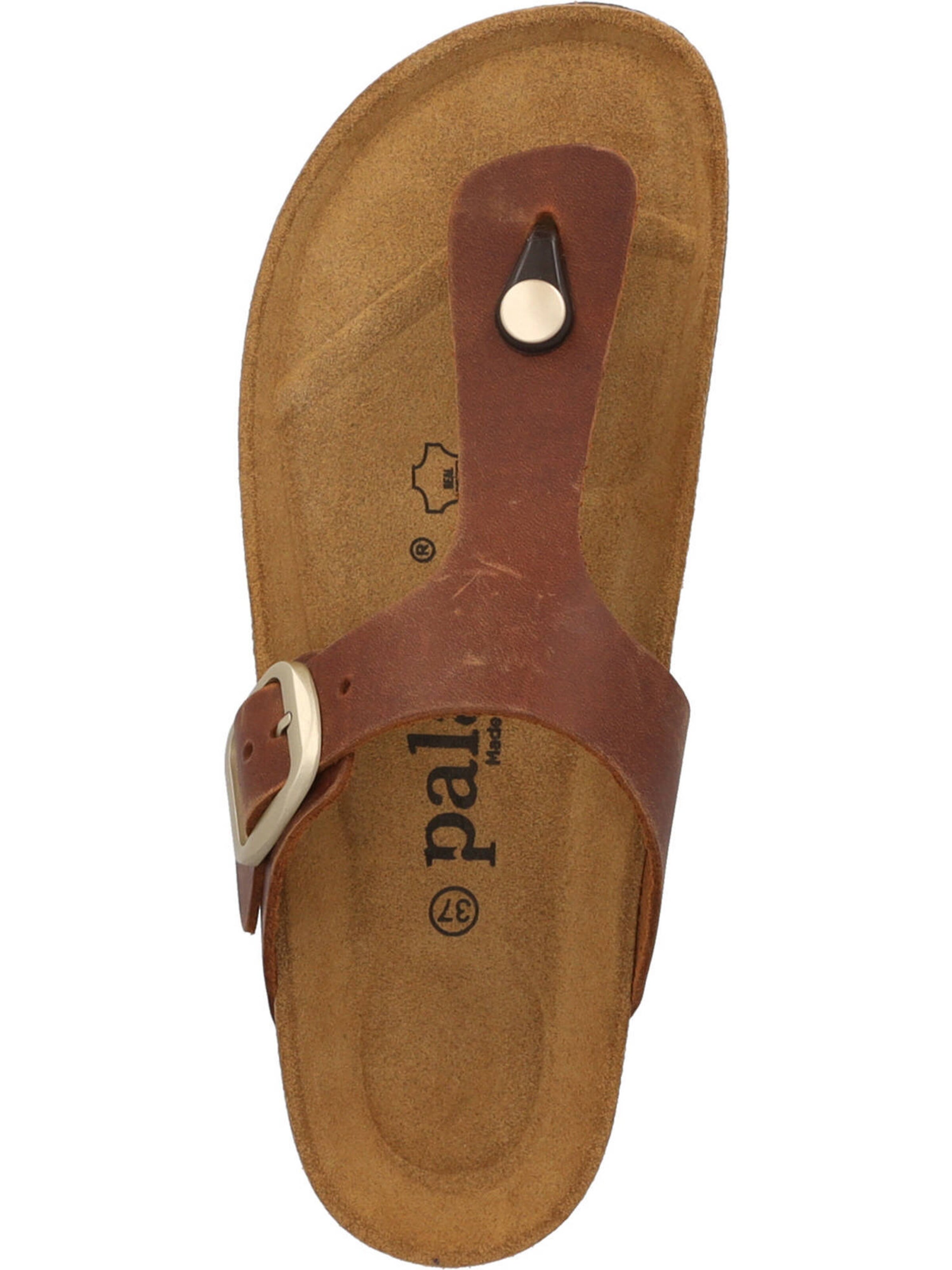 Palado T-bar sandals 'Kos Denka' in Brown