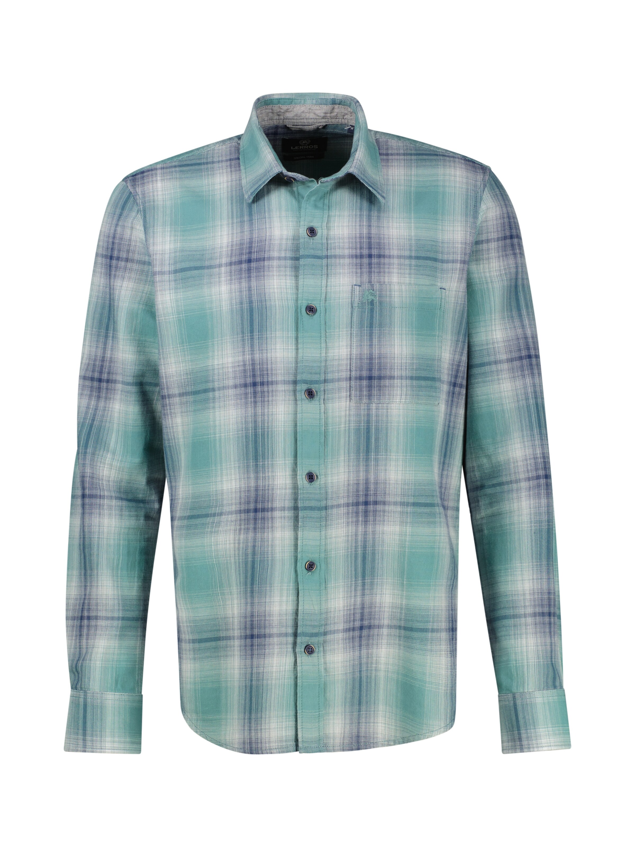 LERROS Regular fit Overhemd in Blauw: voorkant
