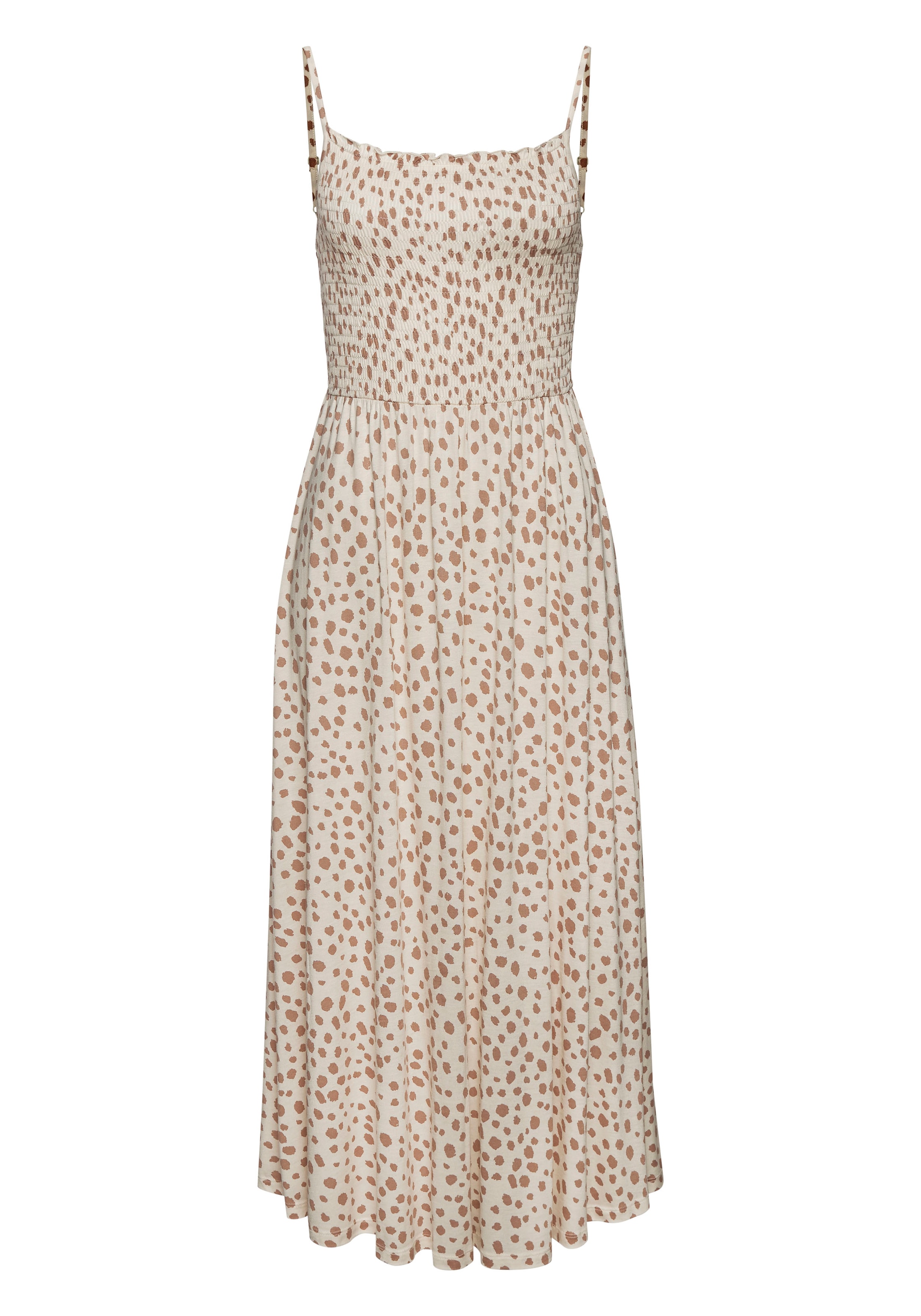 LASCANA Letnia sukienka w kolorze beżowy: przód