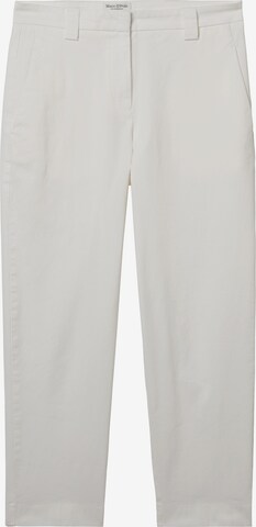 Marc O'Polo Tapered Chino in Wit: voorkant