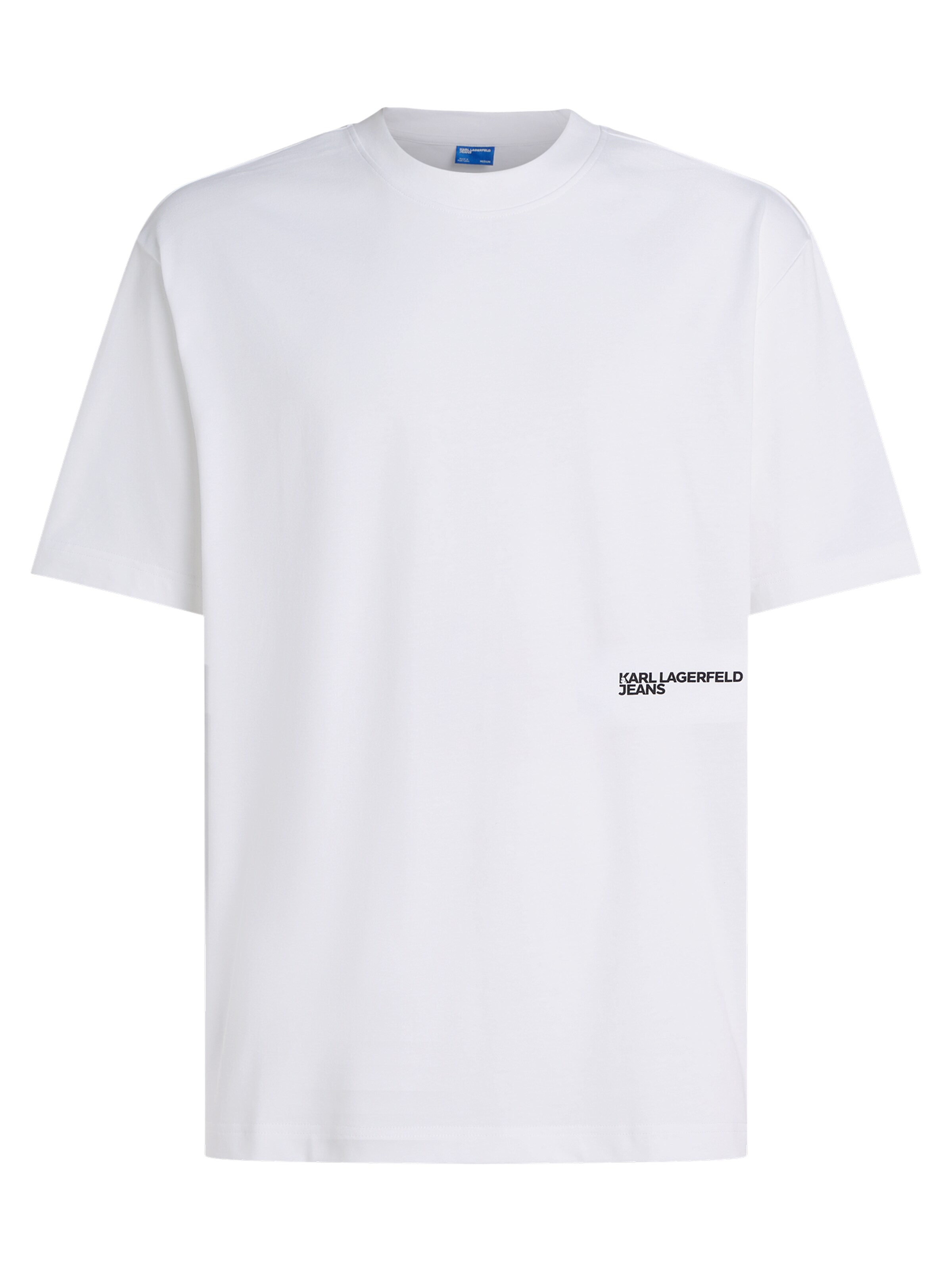 KARL LAGERFELD JEANS Póló 'GRAFIK' - fehér: elől