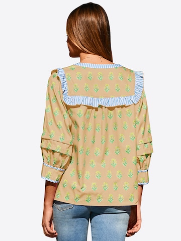 Imily Bela Bluza | zelena barva: zadnja stran