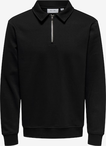 Only & Sons Суичър 'ONSDAVID' в черно: отпред