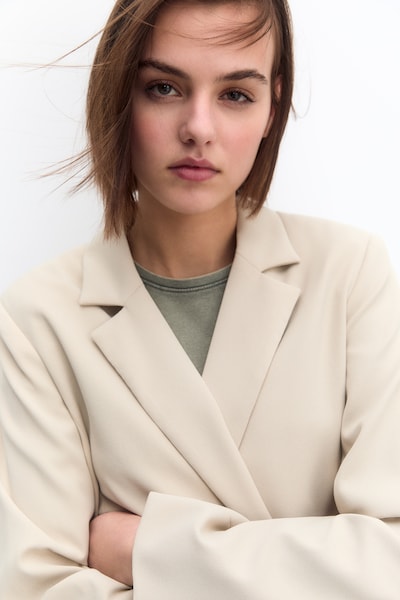 Blazer Pull&Bear di colore grigio chiaro, Visualizzazione prodotti