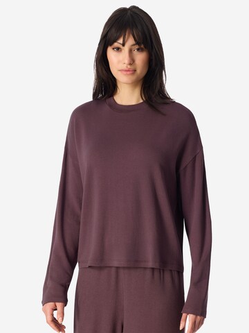 Chemise de nuit ' Mix Relax ' SCHIESSER en marron : devant