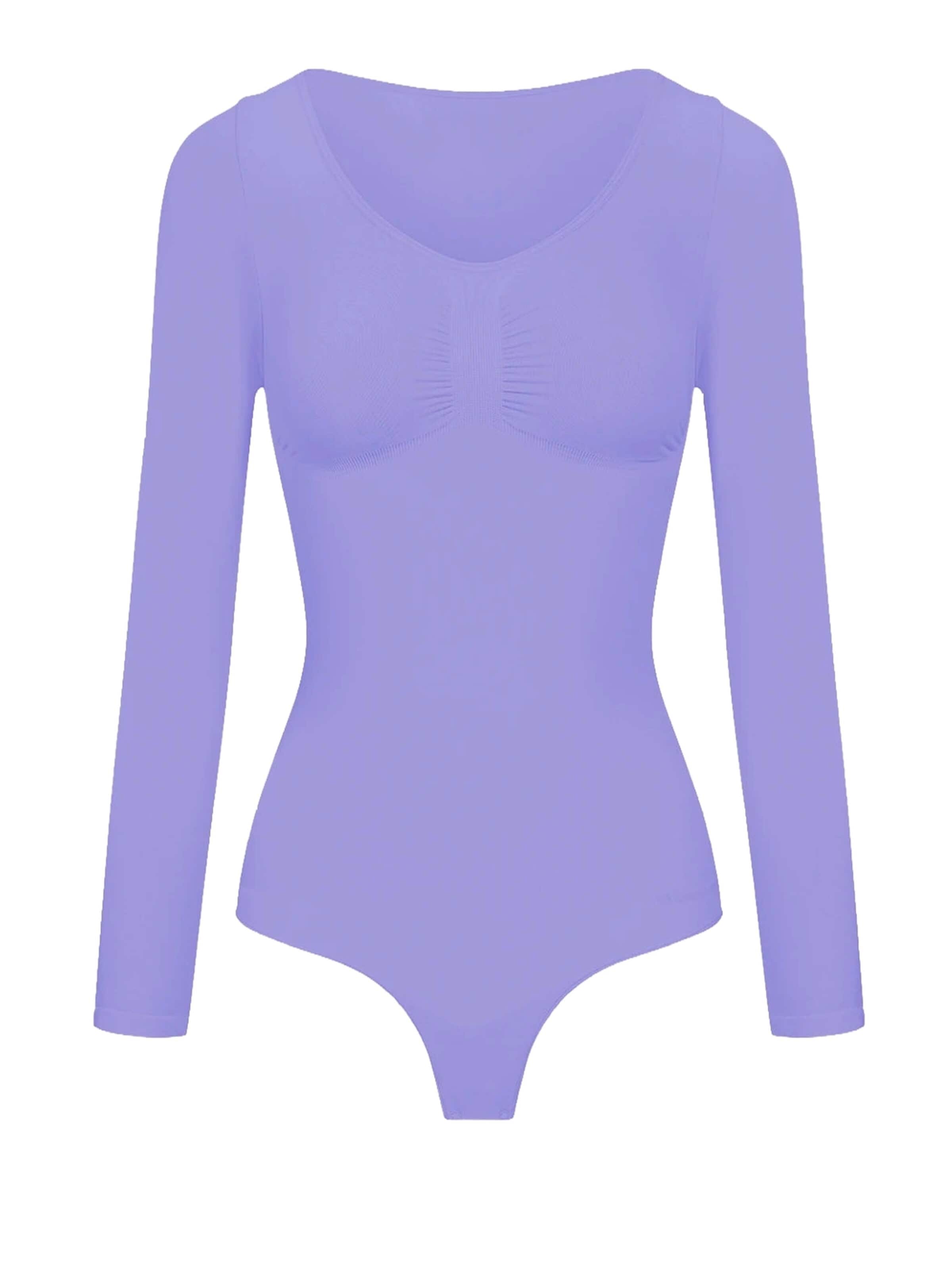 Body modellante 'Bodysuit Sculpting Shapewear Longsleeve mit String' in S cfab di colore blu violetto, Visualizzazione prodotti