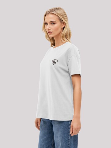 T-shirt 'Beach Please' F4NT4STIC en blanc