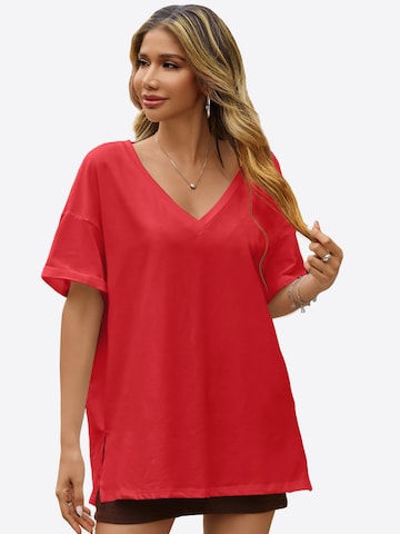 Tricou supradimensional de la Imily Bela pe roșu