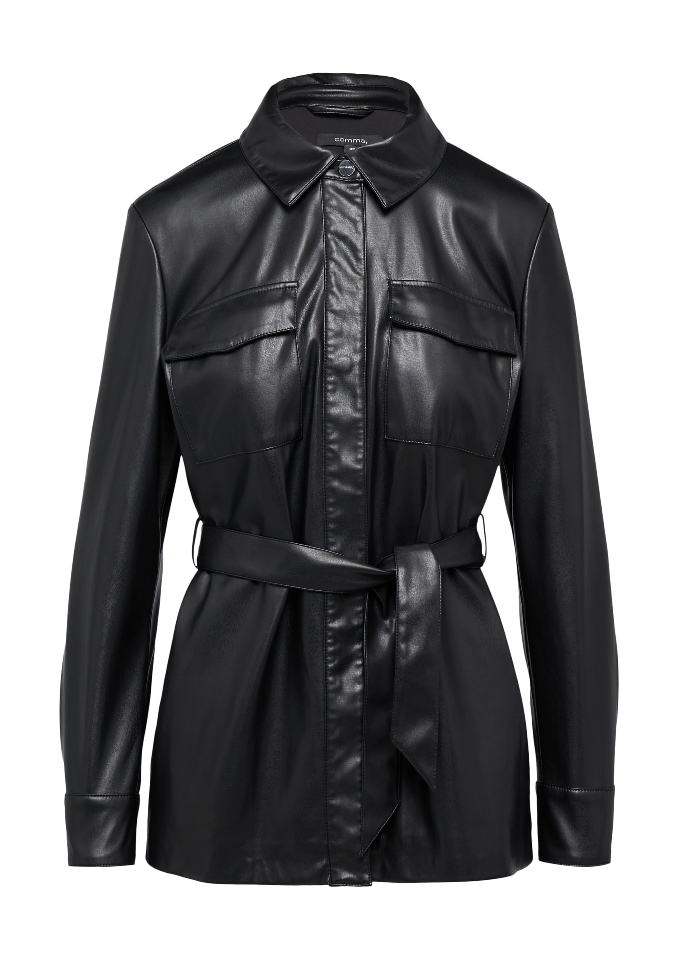 COMMA Tussenjas in Zwart: voorkant