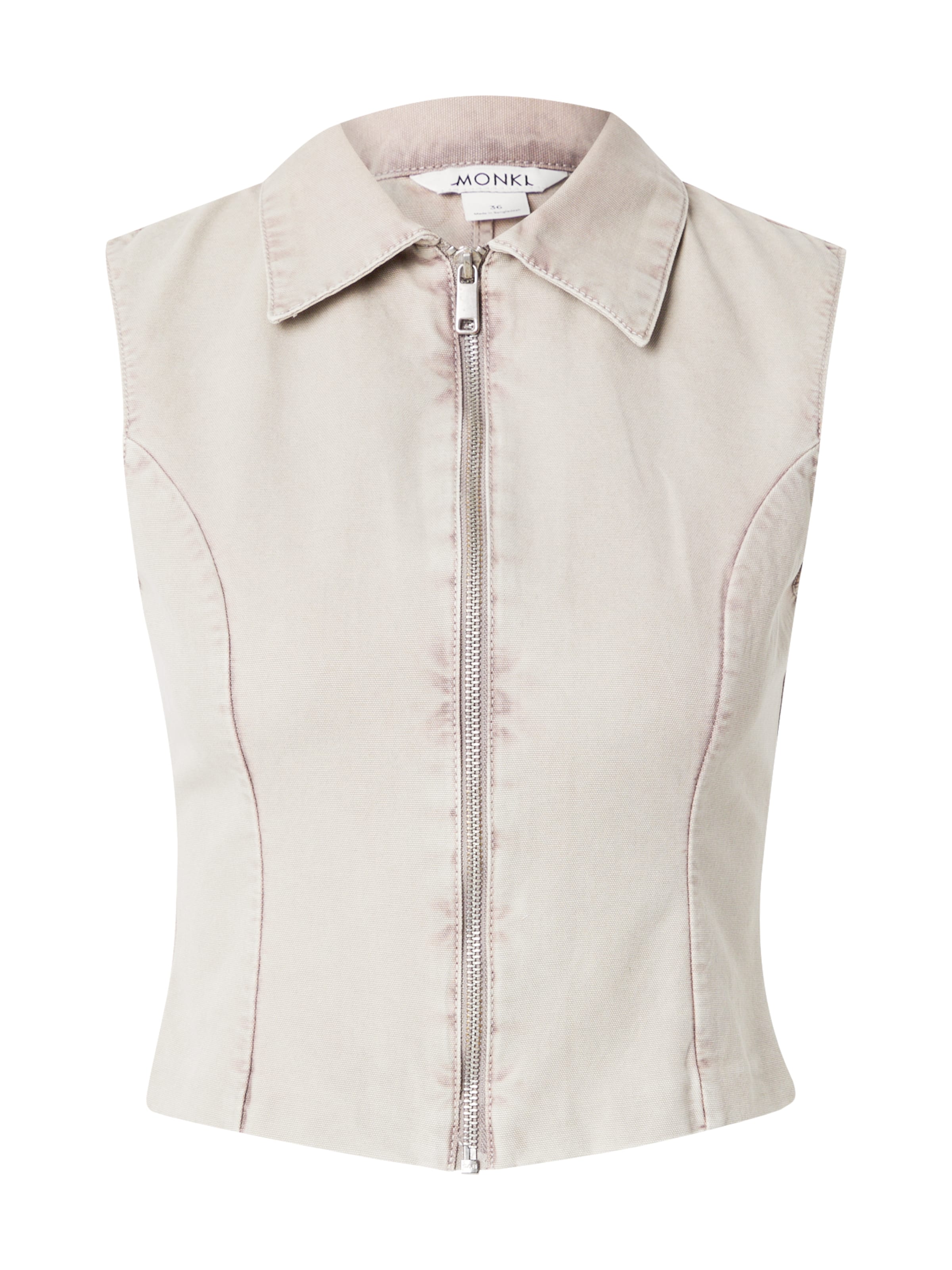 Monki Kamizelka w kolorze beżowy: przód