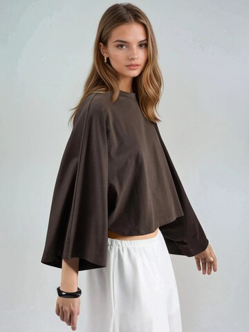 Busem Bluse in Braun