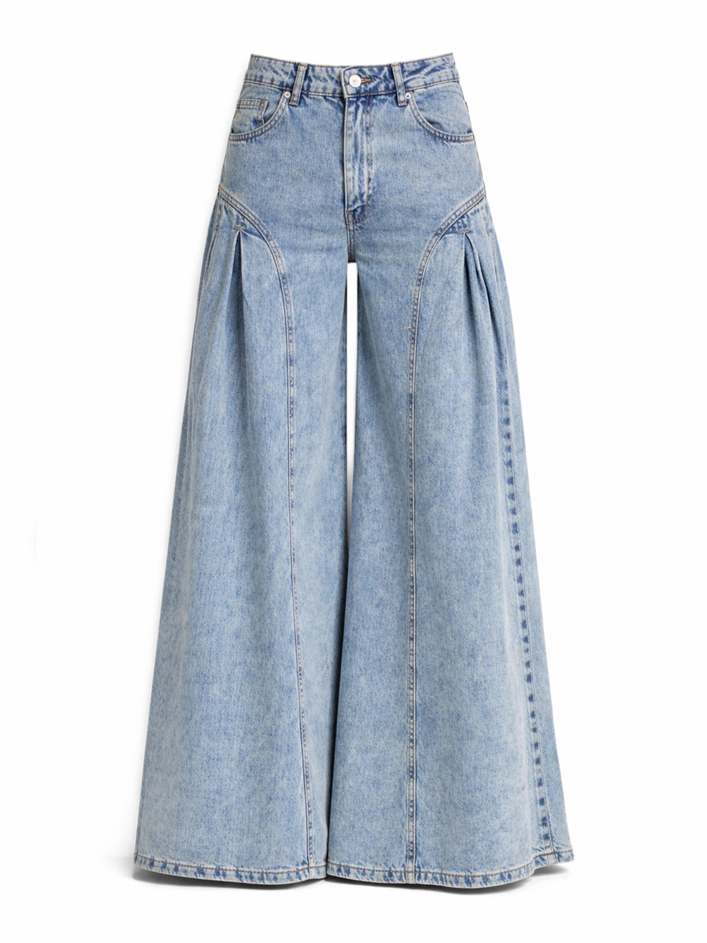 IT'S BASIC Wide leg Jeans 'Elephant' in Blauw: voorkant