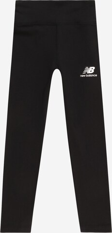 new balance Skinny Sportbroek 'Essentials' in Zwart: voorkant