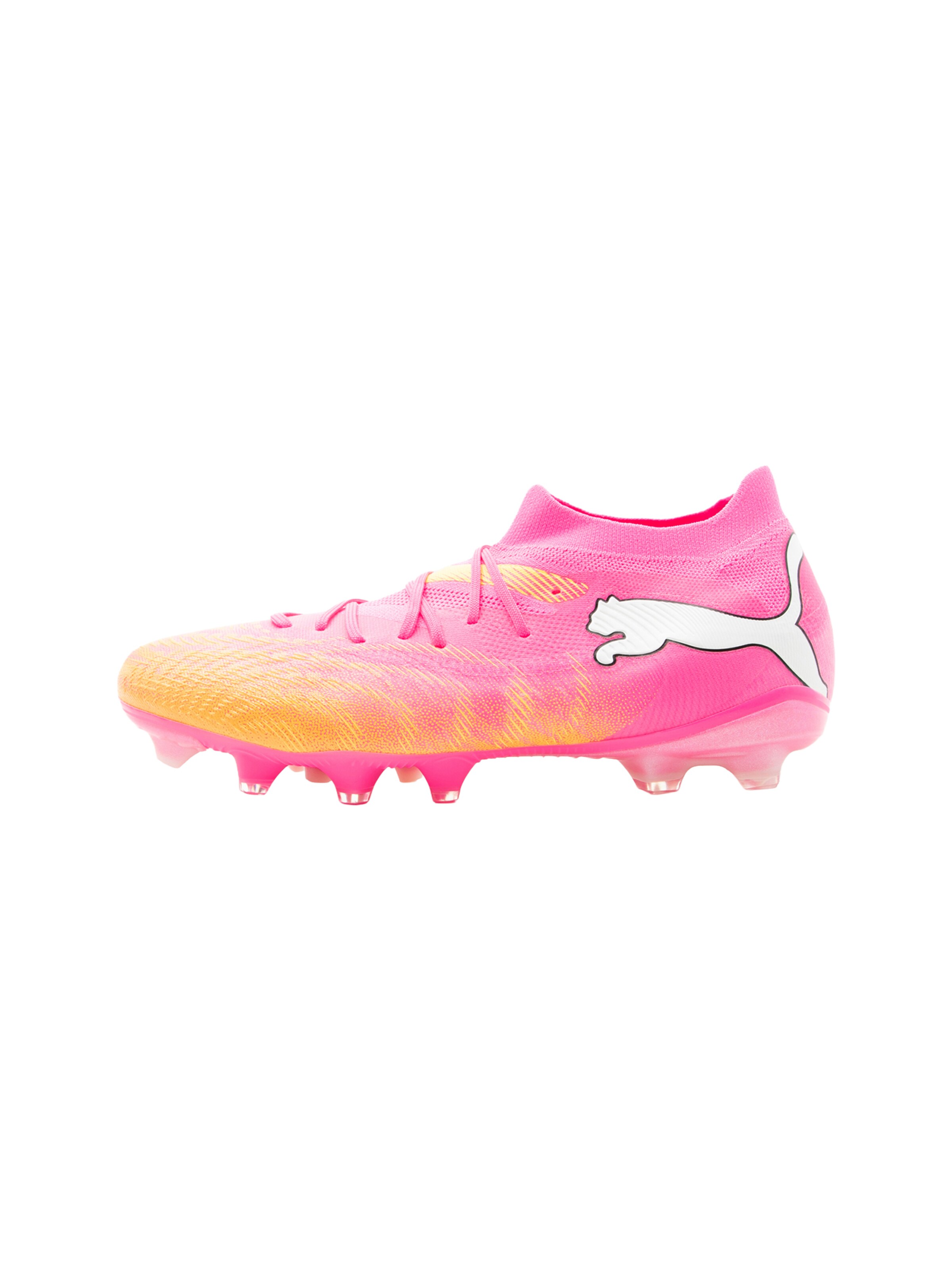 Chaussure de foot 'FUTURE 9 MATCH' PUMA en rose : devant