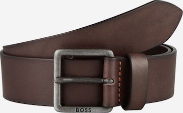 BOSS Black Belt 'Jeeko' in Brown: front