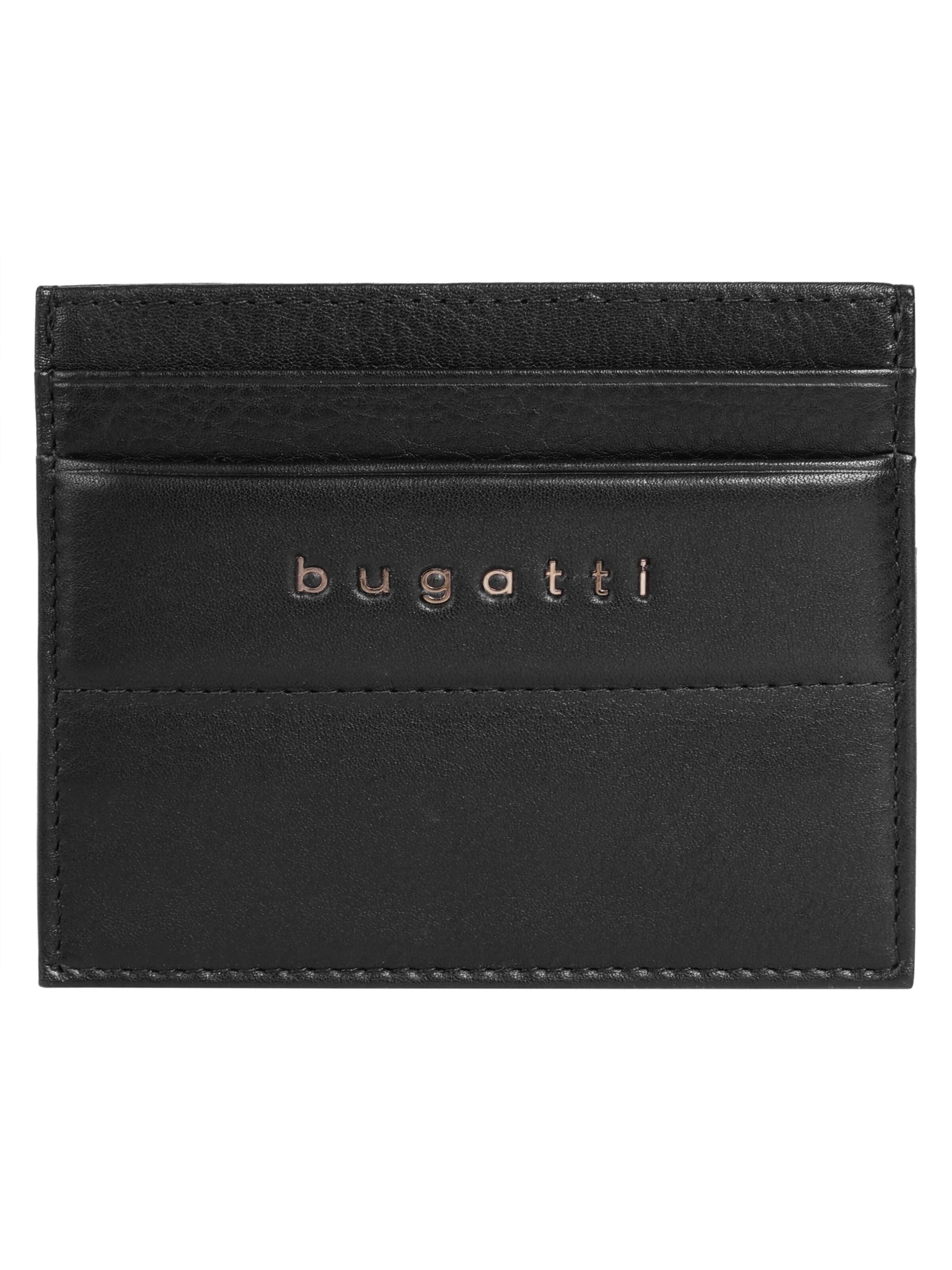 bugatti Portemonnaie 'NOME'‌ in Schwarz: Vorderseite