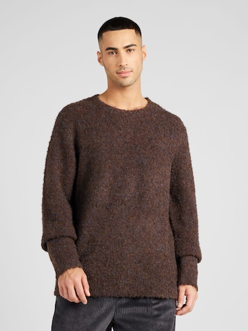 TOPMAN Sweater in Brown: front
