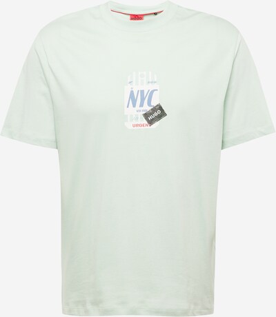 HUGO Camiseta 'Ditroso' en azul claro / verde pastel / rojo / blanco, Vista del producto