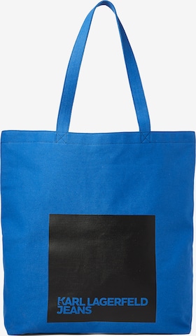 KARL LAGERFELD JEANS - Shopper en azul: frente