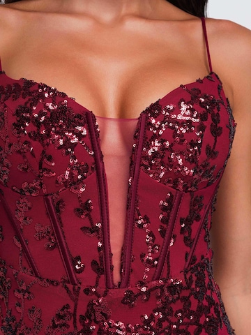 Robe de soirée Ombre en rouge