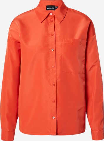 PIECES Blouse 'Jylla' in Rood: voorkant