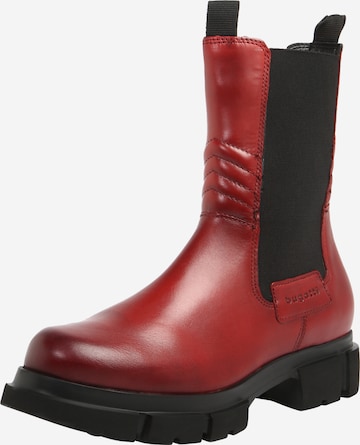 Chelsea Boots bugatti en rouge : devant