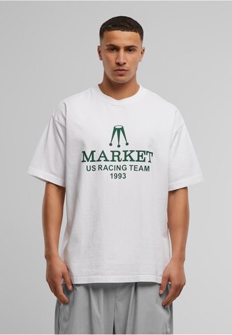 MARKET T-Shirt 'Team Racing' in Weiß: Vorderseite