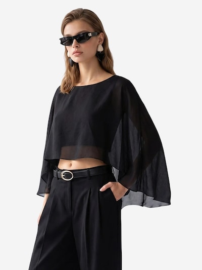 MixRay Bluse 'Blusen' in S-L in schwarz, Produktansicht