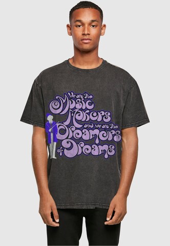 ABSOLUTE CULT Shirt 'Willy Wonka - Dreamers' in Grijs: voorkant