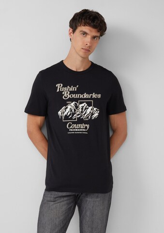 T-Shirt s.Oliver en noir : devant