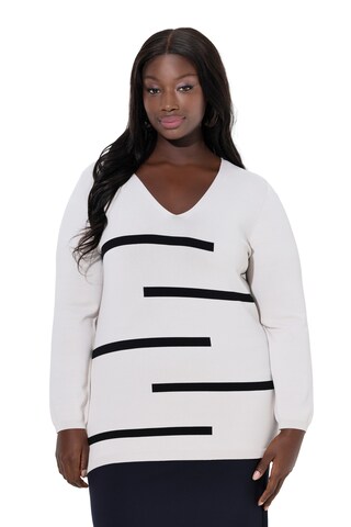 Ulla Popken Trui in Wit: voorkant