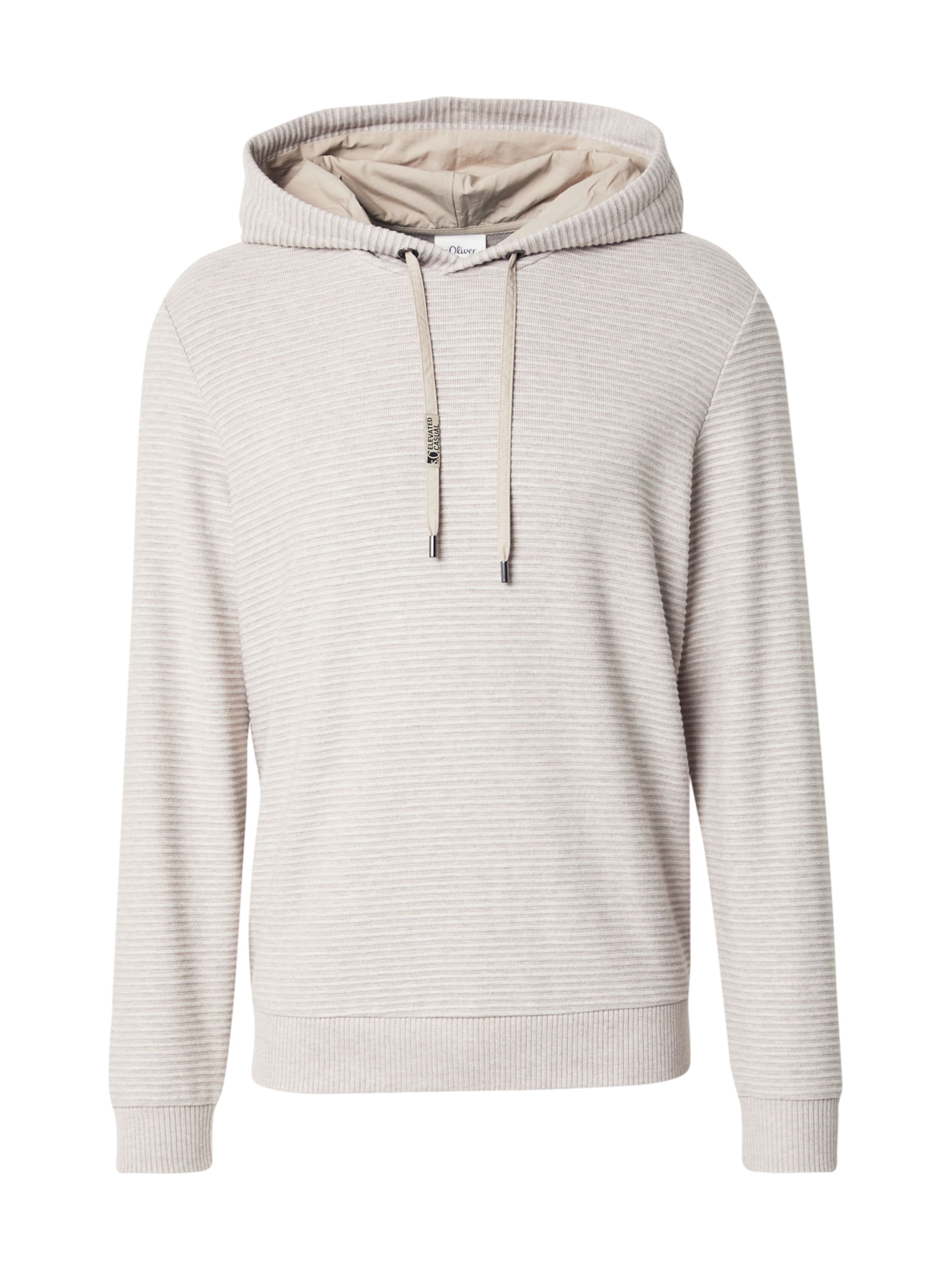 Sweat-shirt s.Oliver en beige : devant