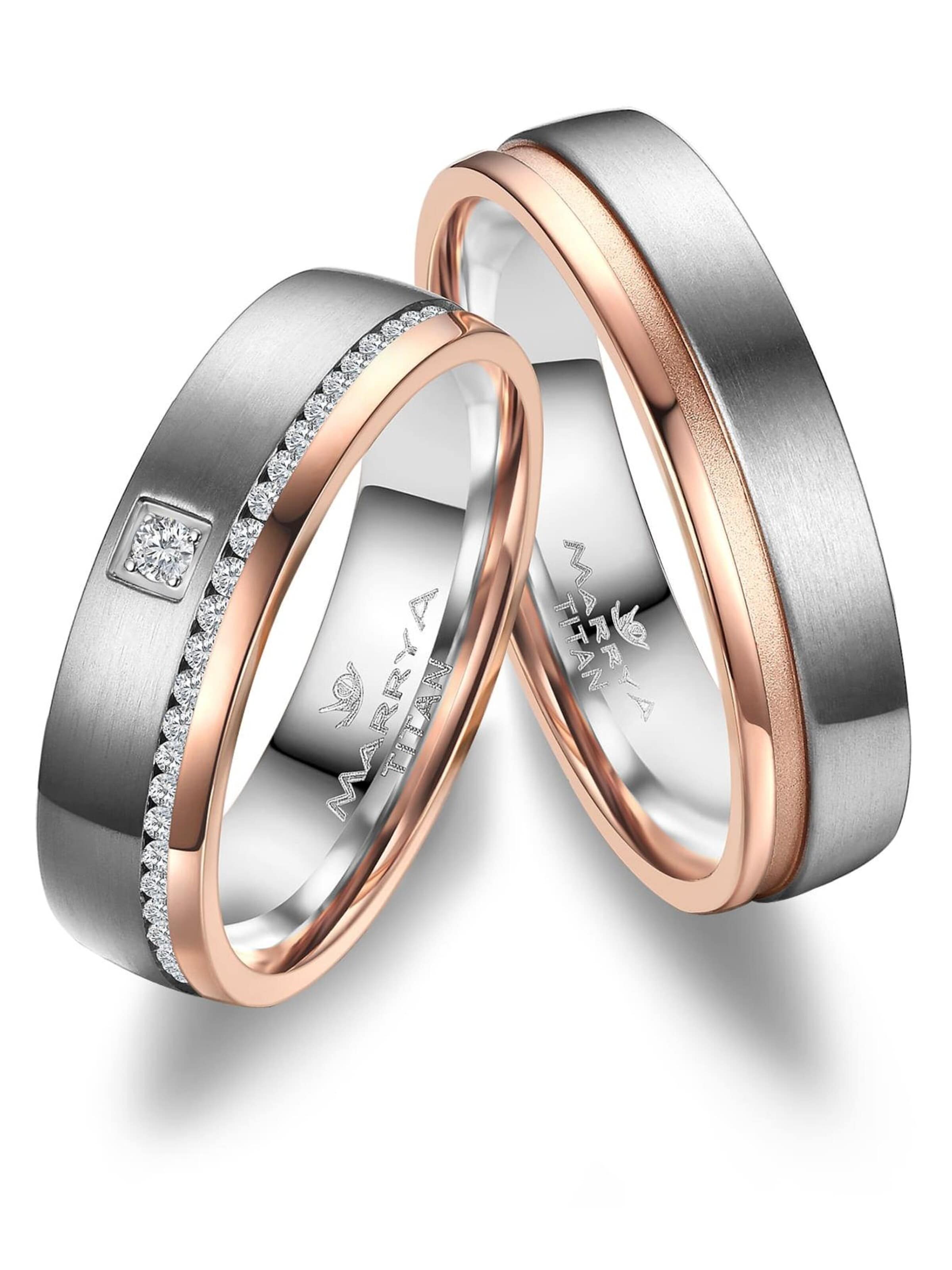 Anello 'MARRYA TI-39 Ehering aus Titan' in 48 MARRYA di colore argento, Visualizzazione prodotti