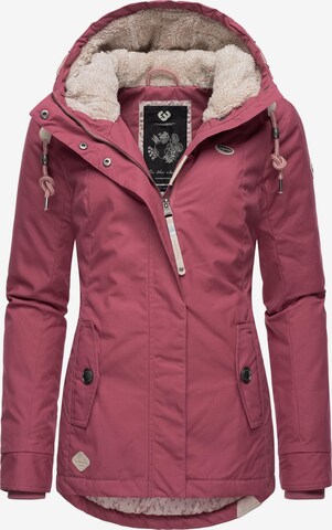 Ragwear Winterjacke 'Monade' in Pink: predná strana