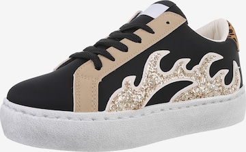 Ital-Design Sneakers in Black: front