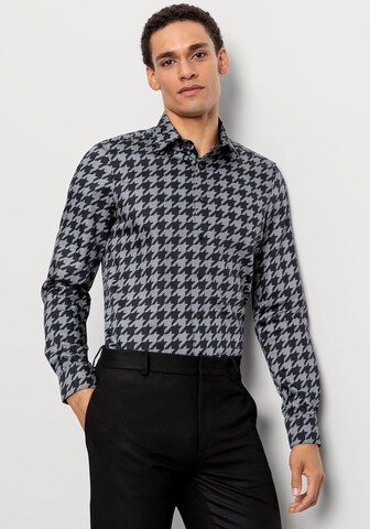 OLYMP Regular fit Button Up Shirt in Grey: front