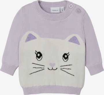 Pull-over NAME IT en violet : devant