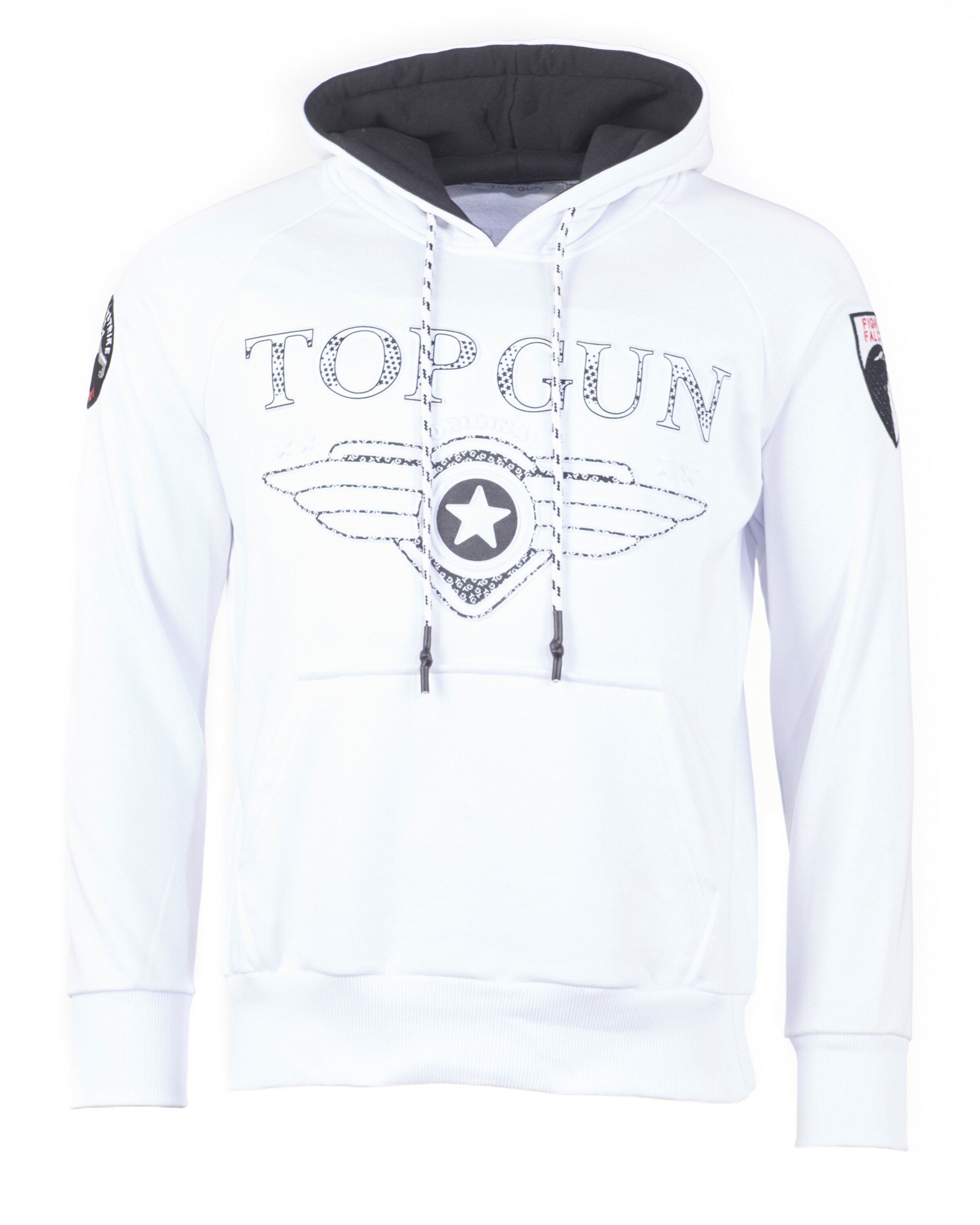 TOP GUN Sweatshirt in White: front