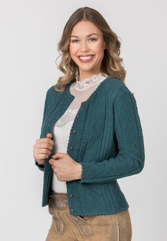STOCKERPOINT Gebreid vest 'Lavina' in Blauw: voorkant