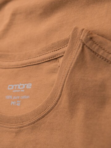 Ombre Shirt in Brown