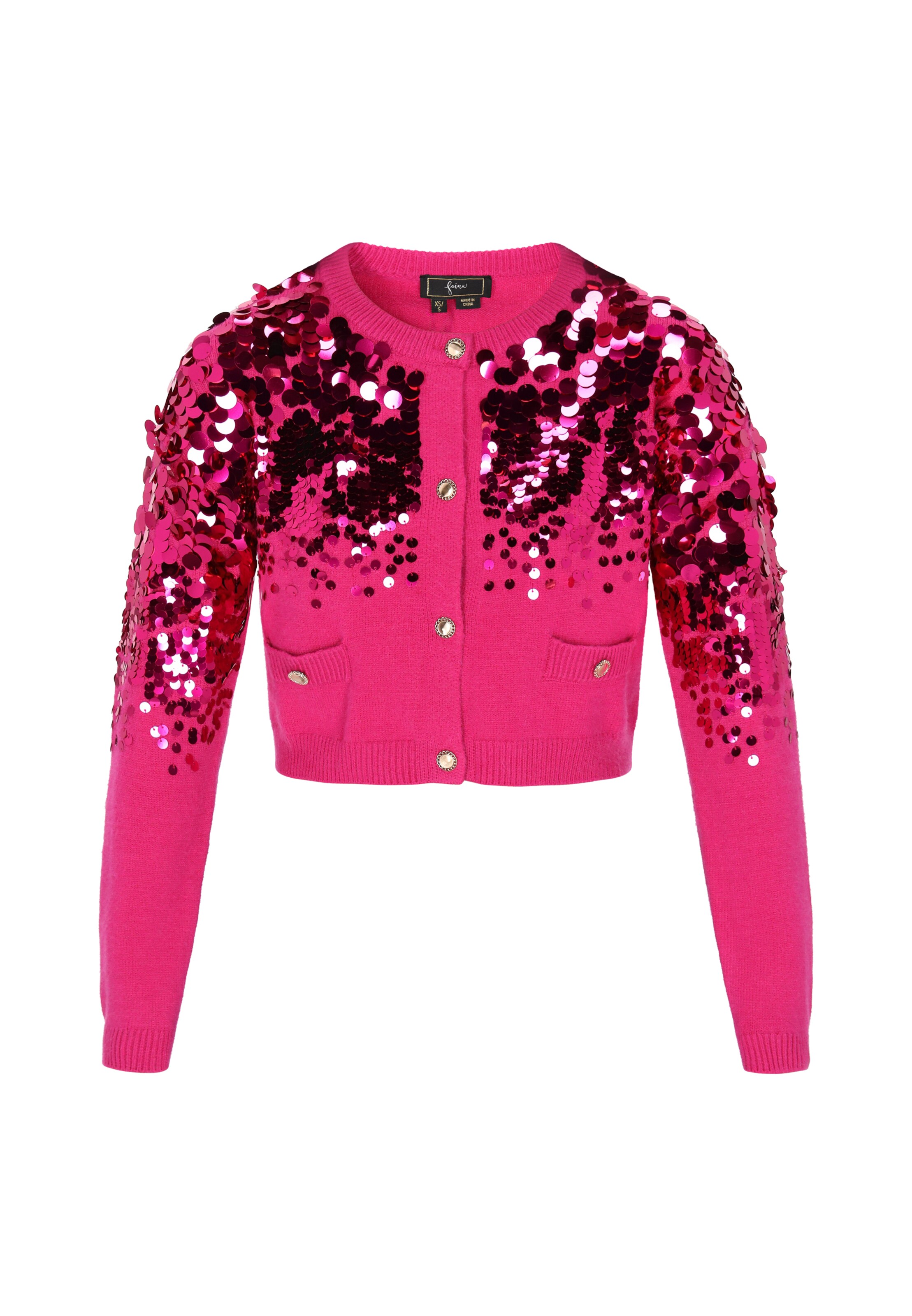 faina - Casaco de malha 'Fashion Look' em rosa: frente