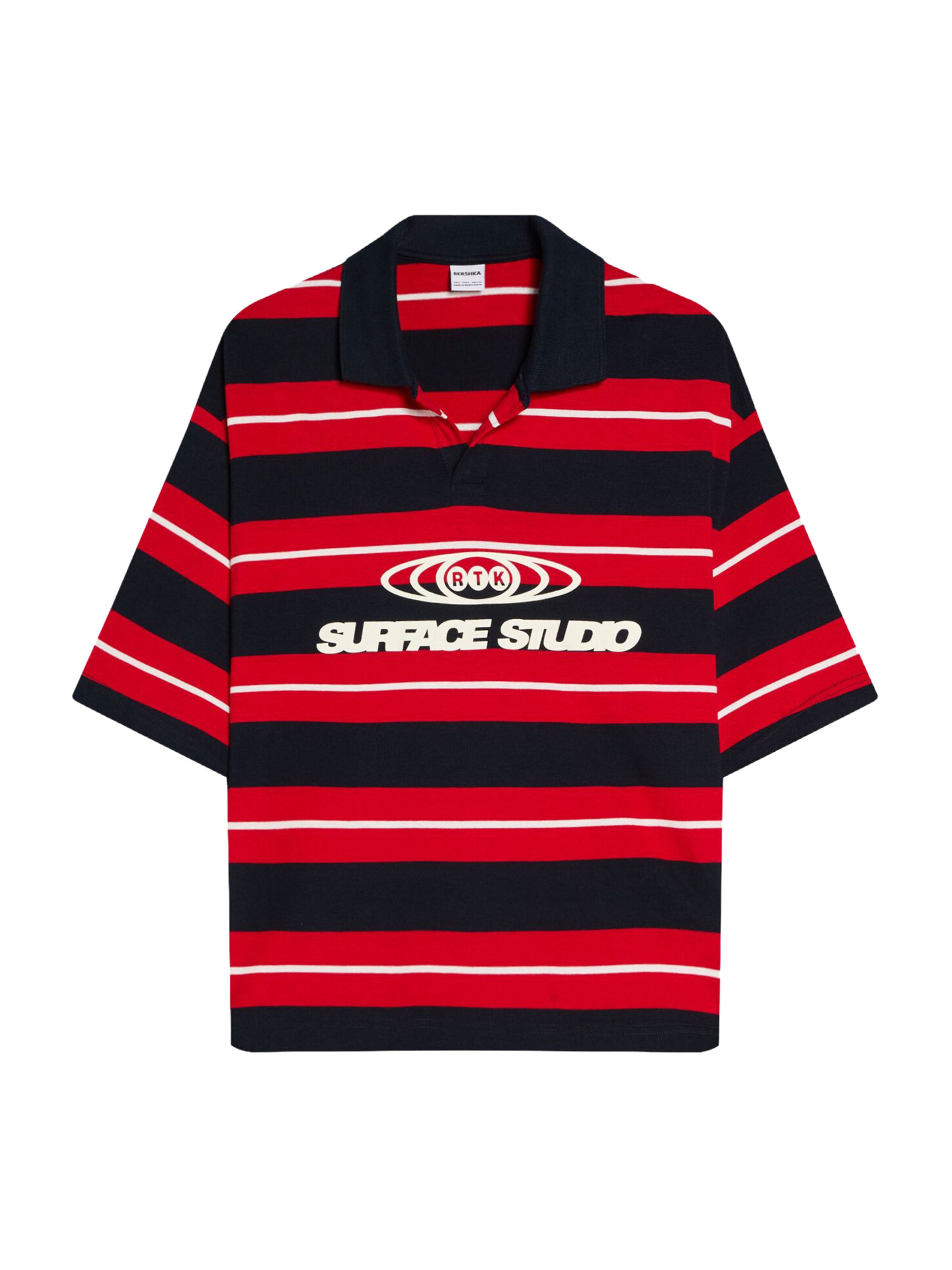 piros / fekete / fehér Bershka Póló, Termék nézet