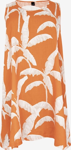 Yoek Dress in Orange: front