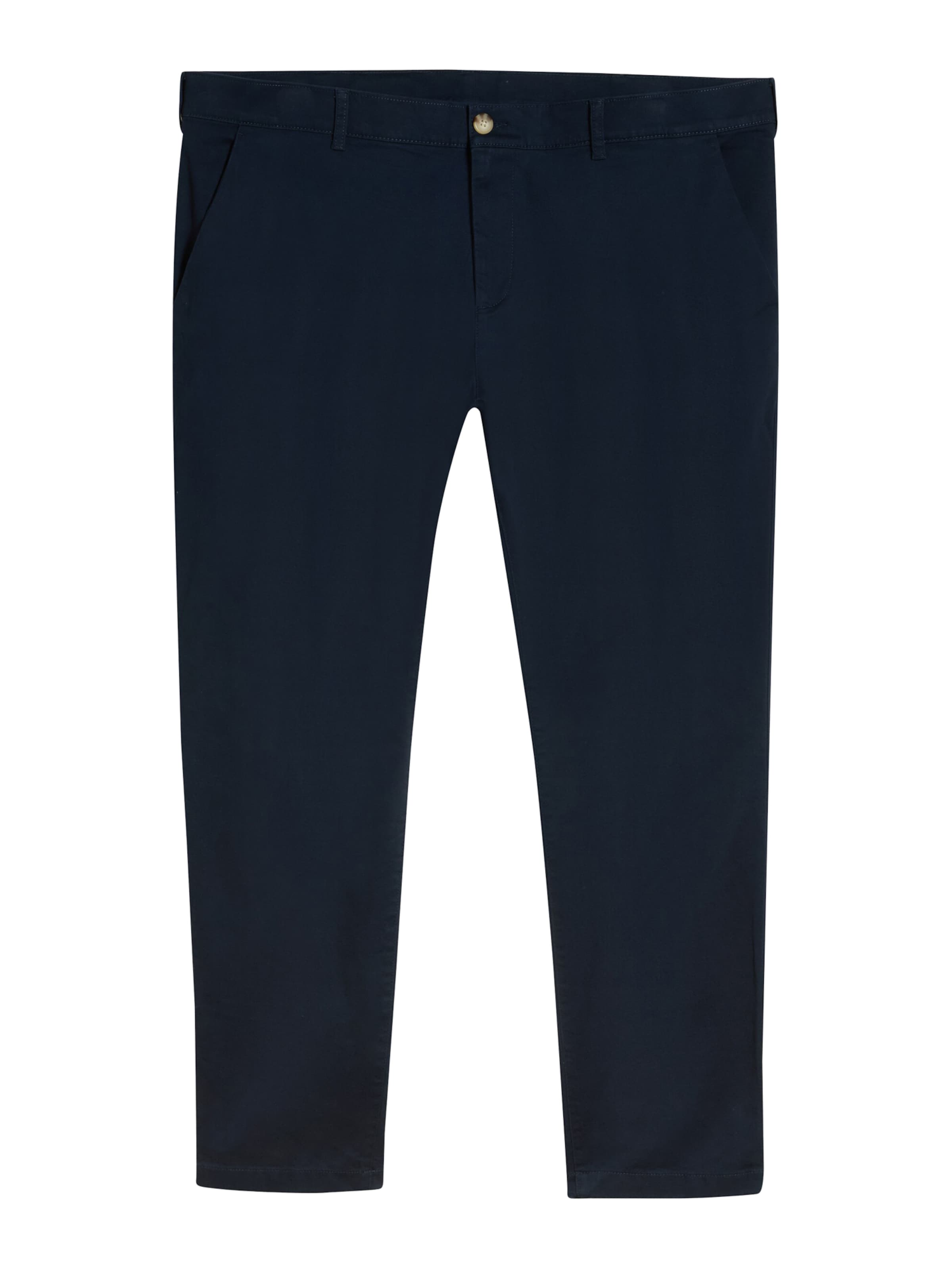 Regular Pantaloni eleganți de la TOM TAILOR Men + pe albastru: față