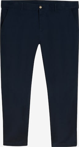 Regular Pantaloni eleganți de la TOM TAILOR Men + pe albastru: față