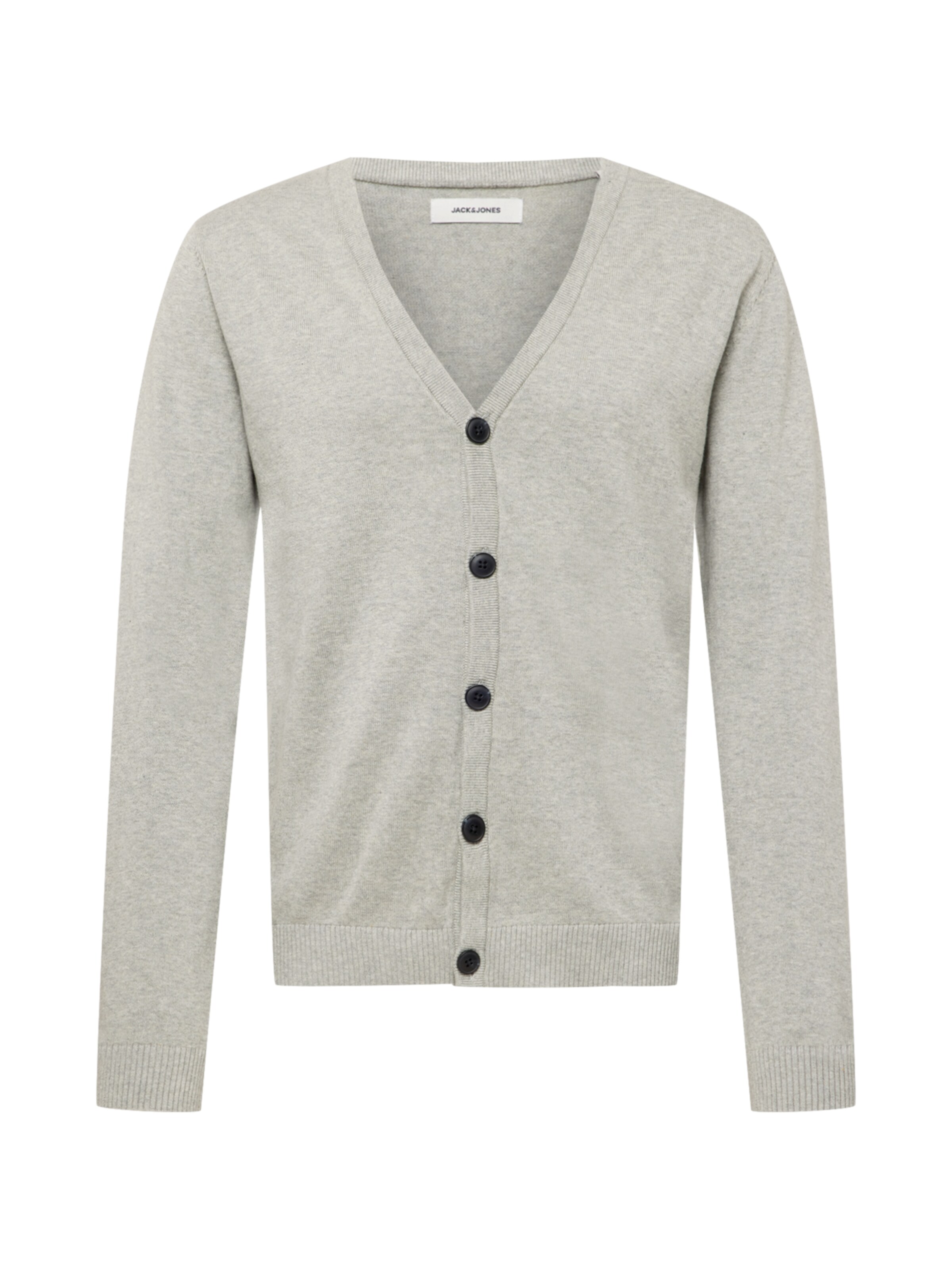 Männer Pullover & Strick JACK & JONES Strickjacke in Graumeliert - ES40162 Männer Pullover & Strick JACK & JONES Strickjacke in Graumeliert - ES40162