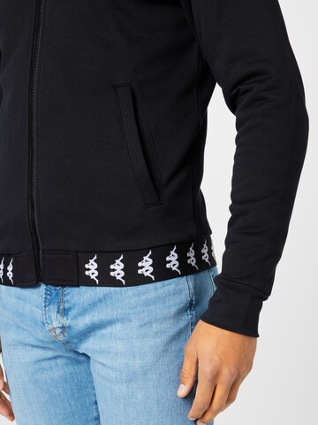 KAPPA Sweatjacke 'LORRAS' in Schwarz