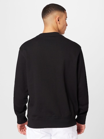 BOSS OrangeSweater majica 'WeBasic' - crna boja