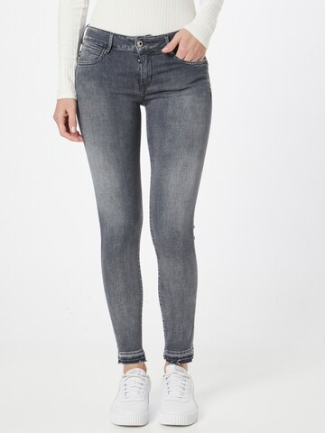 Le Temps Des Cerises Skinny Jeans 'PULPC' in Grijs: voorkant